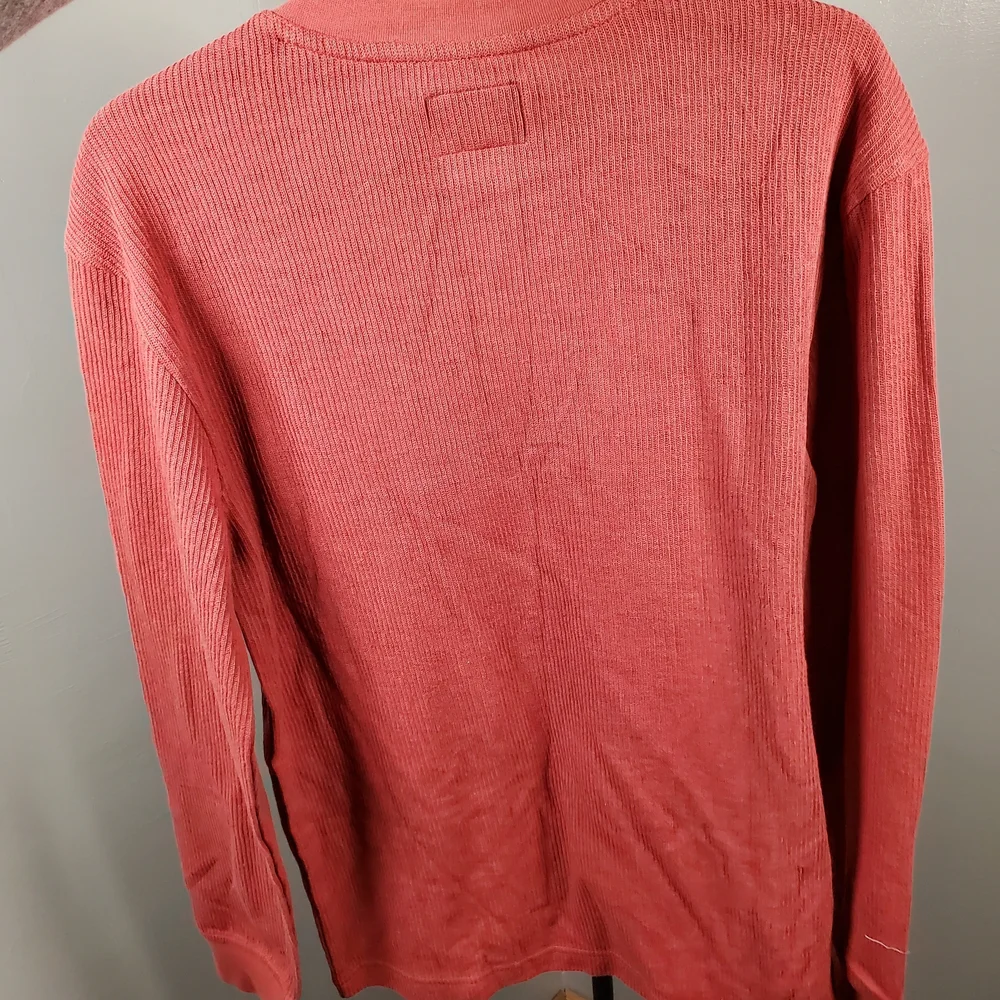 Goodfellow & Co Men's Coral Henley Long Sleeve Shirt - Picture 4 of 4